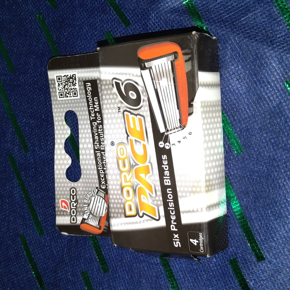 4 Dorco Pace 6 Razor Cartridges w/6 Blades 1-4 Packs Also Work w/Bromleys Handle